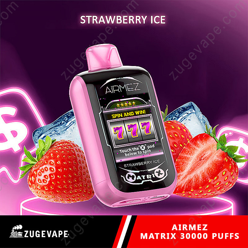 Airmez Matrix Pro,jednorazówka z regulacją,e-papieros z ekranem dotykowym,vape MTL DL,detale technologiczne vape