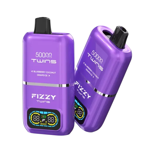 ekonomia jednorazowych e-papierosów, porównanie kosztów vape, Fizzy Twins opłacalność, oszczędności vape duża pojemność - Fizzy Twins 50000 Puffs Dual Flavor Tank Jednorazowe Vape - VapeXYZ
