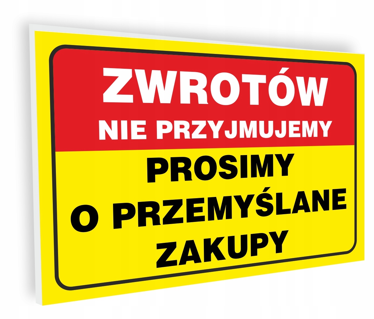 gwarancja bezstresowa, spokój ducha zakupy, bezproblemowy zwrot, zadowolony klient, pewność zakupu - TABLICZKA PROSIMY O PRZEMYŚLANE ZAKUPY zwrotów nie przyjmujemy ...
