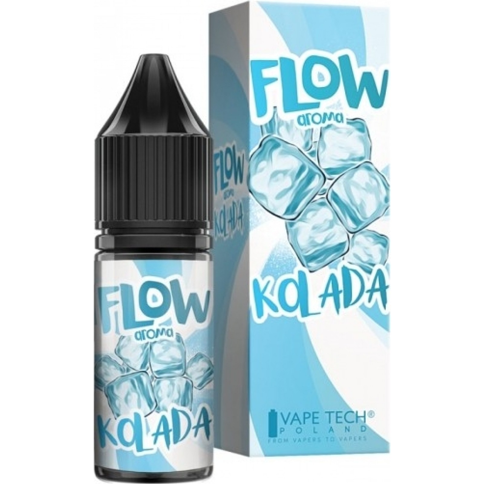 chłodna bryza mięta vaping, efekt orzeźwienia vape, koolada e-papieros uczucie - Aromat Flow Kolada 10ml - e-papierosy.pl