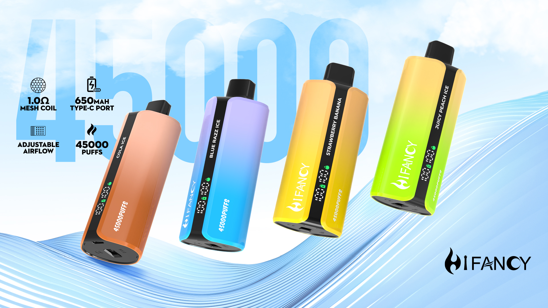 polski rynek jednorazowe e-papierosy, Hifancy Dream 45000 Puffs, popularne smaki vape Polska - HiFancy Jednorazowy E-papieros: Przewodnik po Smakach i Wydajności.