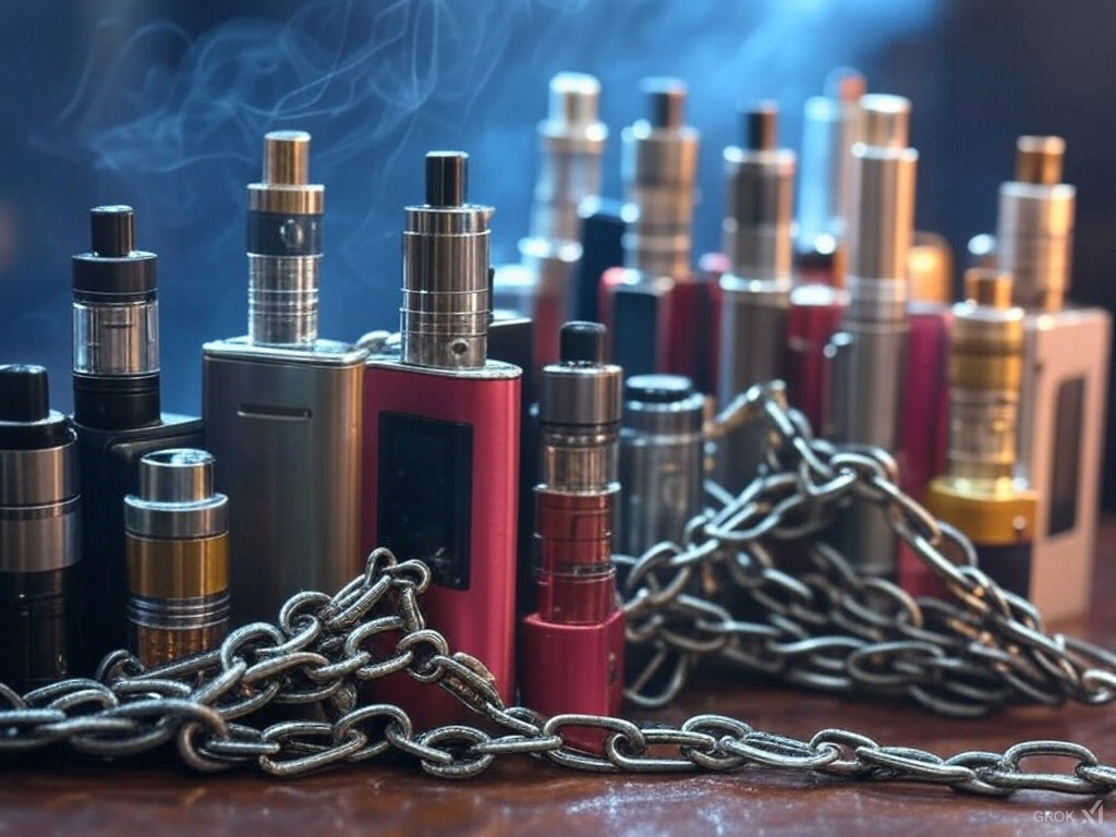 chain vaping, częste zaciąganie e-papierosa, szybkie palenie vape, zbyt szybkie używanie e-papierosa, intensywny vaping - What is chain vaping? - Container News