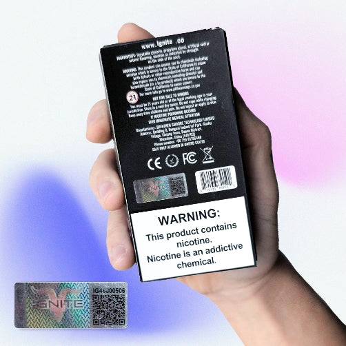 weryfikacja e-papierosa kod QR, zdrapka oryginalny vape, sprawdzanie autentyczności e-papierosa, skanowanie kodu producenta - Anti Counterfeit - PUFF IGNITE