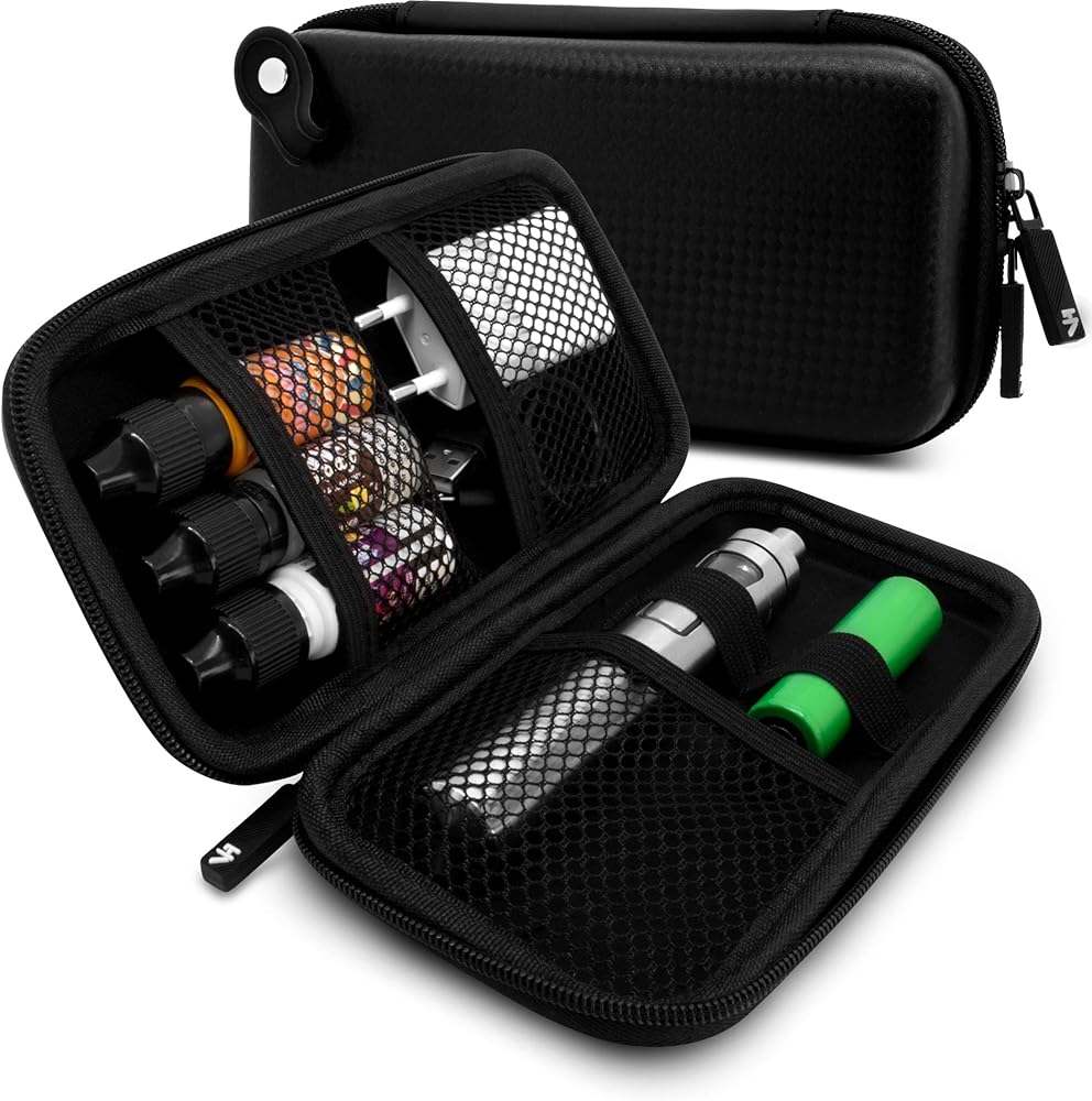wytrzymały e-papieros, pancerny vape design, odporny na upadki jednorazówka, solidna obudowa vape - VapeHero® Torba na e-papierosa | Etui Vape na liquidy i akcesoria w podróży : Amazon.pl: Zdrowie i gospodarstwo domowe
