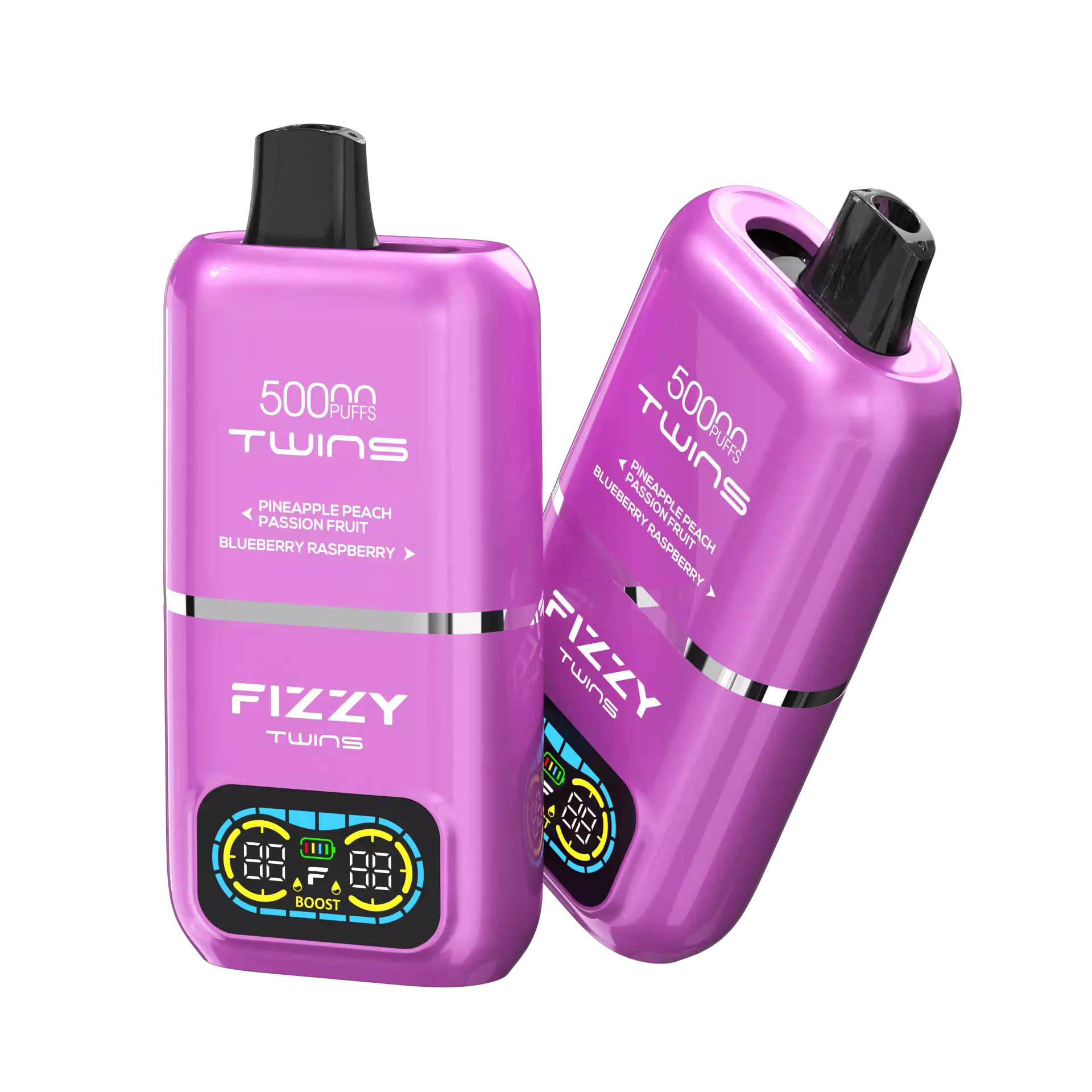 stos małych jednorazówek, porównanie cen vape, jedna Fizzy Twins, oszczędność pieniędzy e-papierosy - Fizzy Twins 50000 Puffs Dual Flavor Tank Jednorazowe Vape - VapeXYZ