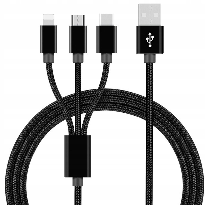 ładowanie XCOR USB-C - Zestaw kabli USB - USB typ C / microUSB / Lightning Xcor - Sklep ...