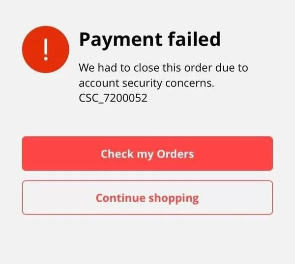 frustracja kod rabatowy nie działa błąd wygasły kupon online zniżka internetowa - CSC 7200052 – Jaka jest przyczyna błędu na Aliexpress? | Czajna.pl