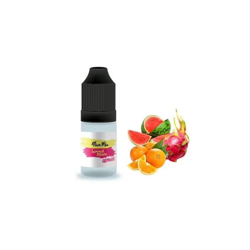 Summer Dream smak, ananas mango marakuja lód, tropikalne owoce w e-liquidzie, egzotyczny miks vape, chłodzący smak, owoce z miętą - Aromat 4Fun MIX 10ml - Summer Dream | Odkryj letnie smaki!