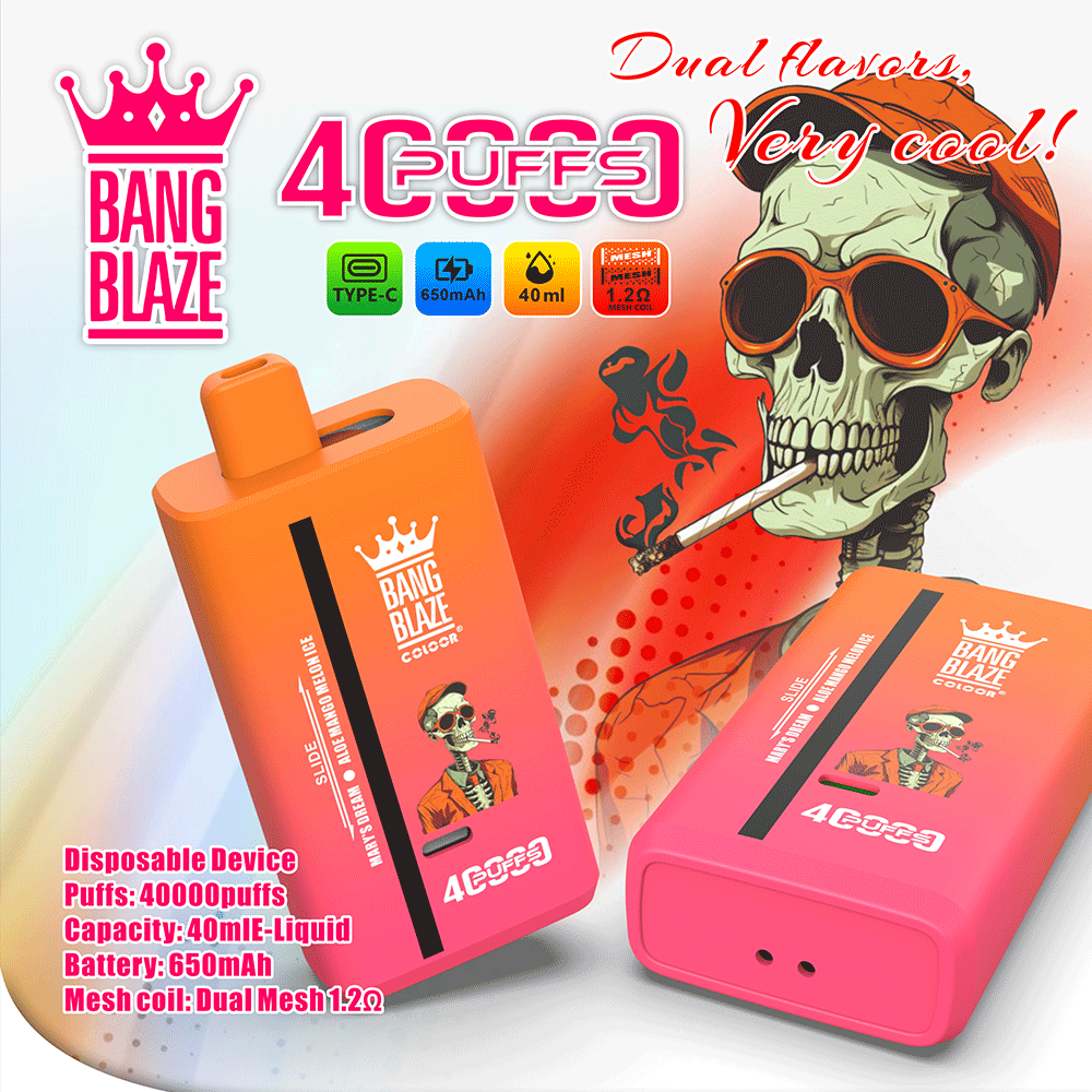 Bang Blaze 40000 e-papieros, jednorazowy vape dwa smaki, produkt e-papieros podwójny smak - Bang Blaze 40K Dual Flavor Jednorazowy Vape | 40 000 zaciągnięć ...