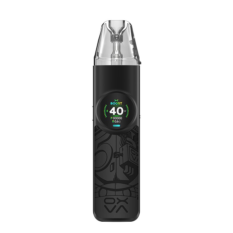 e-papieros kontrola baterii, wyświetlacz poziomu liquidu vape, zarządzanie e-papierosem, monitoring vape - OXVA NeXLIM Pod - Liquider Store Kolor power black