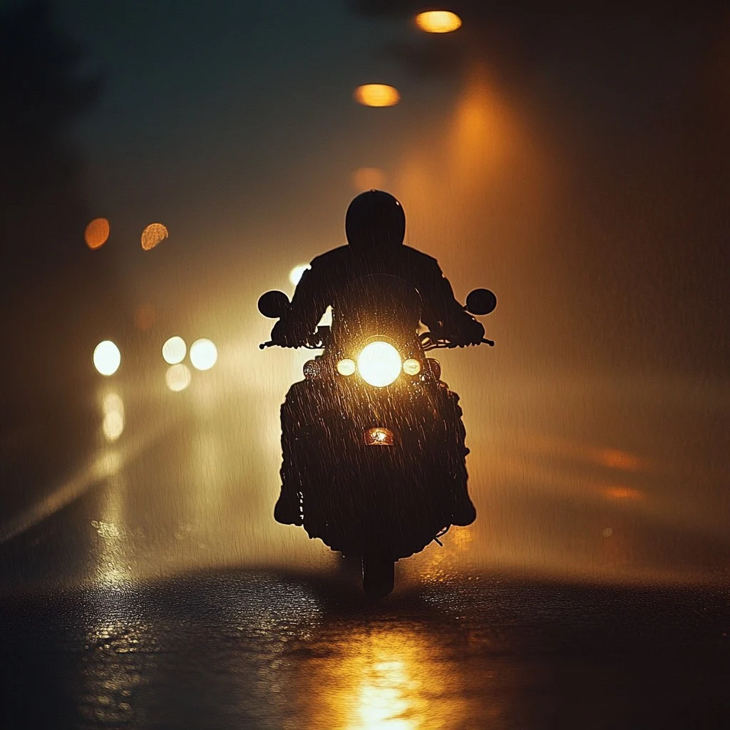 Heavy-duty motorcycle riding at night, rugged intense motorbike, midnight ride urban, XCOR Tyrant thematic image, dark gritty atmosphere - Free Rider in Night Image - Motorcycle, Night, Road | Download at ...