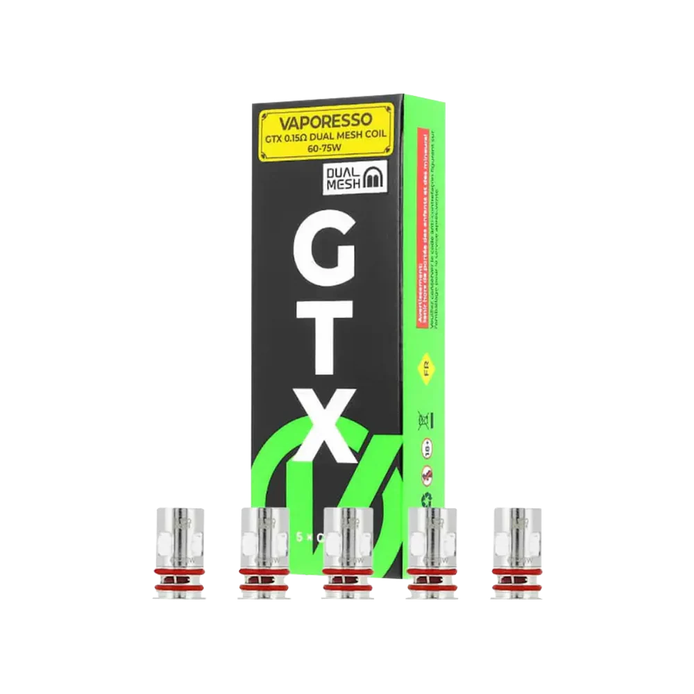 XCOR Tyrant enhanced mesh coil diagram, vape coil technology heat ramp-up, vapor density mesh coil interior, proprietary vape coil cross-section - Vaporesso GTX Dual Mesh Coils | Pack of 5 Coils – Ecigwizard