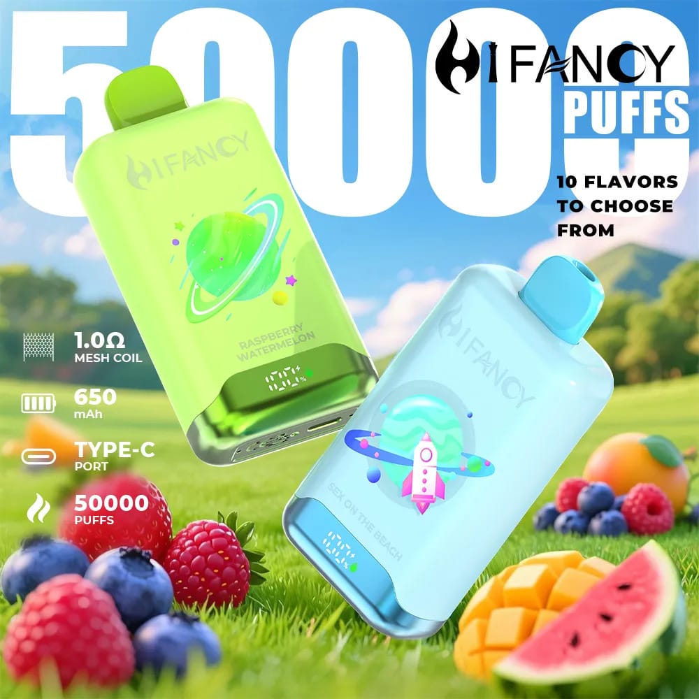 Hifancy Space 50000 Puffs, e-papieros jednorazowy duża pojemność, vape z ekranem HD, nowoczesny e-papieros długodziałający, e-papieros kokpit statku kosmicznego - Hifancy Space 50000 Puffs Jednorazowy Vape - VapeDream