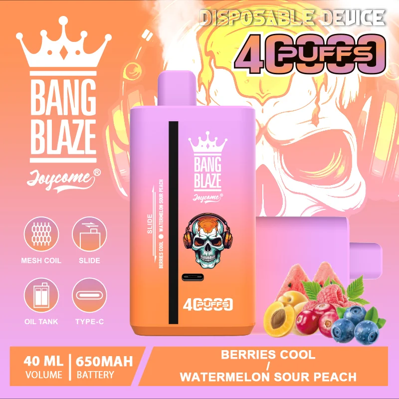 Bang Blaze 40000 design, futurystyczny e-papieros, przełącznik smaków vape, solidna obudowa e-papierosa - Bang Blaze 40000 Puffs 40K podwójne smaki jednorazowy vape – zakup ...