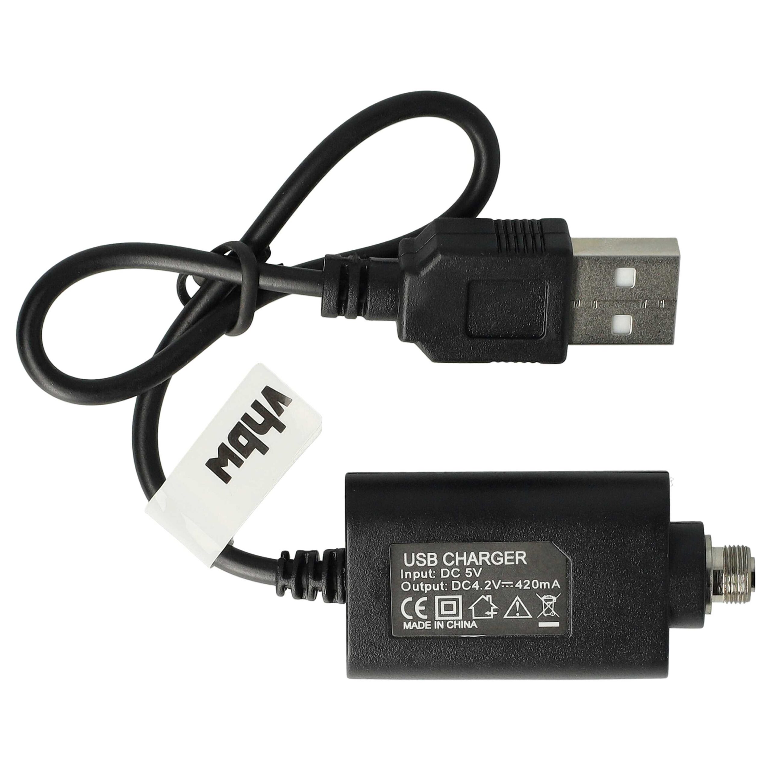 ładowanie e-papierosa w samochodzie USB, Hifancy ładowarka samochodowa, bezpieczne ładowanie vape w aucie - Ładowarka do e papierosa - kabel do ładowania USB, 25 cm | 800106209