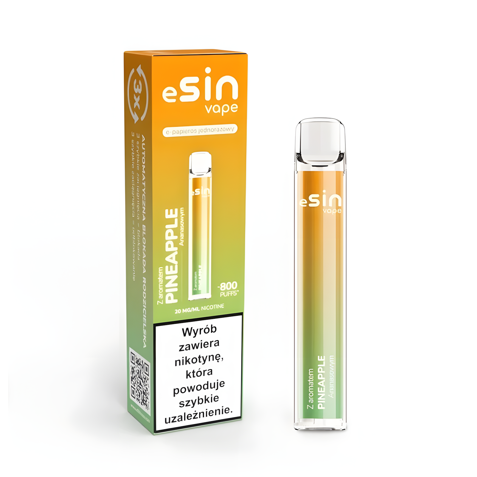 Esin Vape niezawodność, trwały e-papieros, kontrola jakości vape, brak wycieków i awarii - eSIN vape 800 puffs - E-papierosy Jednorazowe: Łatwe, Smaczne ...