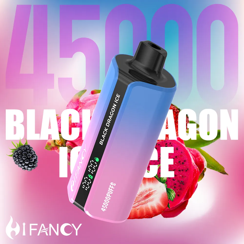 Black Dragon Ice smak vape, czarna jeżyna, smoczy owoc, lód vape, egzotyczny smak e-papierosa