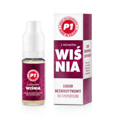 brak liquidu w e-papierosie jednorazowym, pusty zbiornik vape, e-papieros bez smaku - Liquid beznikotynowy do e-papierosów P1 10ml z aromatem: Wiśnia ...