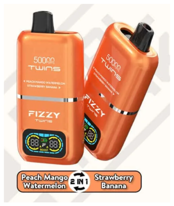 e-papieros Fizzy Twins 50000 Puffs, vape dwusmakowy, recenzja e-papierosa, długotrwały vape - FIZZY TWINS DWUSMAKOWE 50000 PUFFS - Najlepsze Tanie Jednorazówki ...