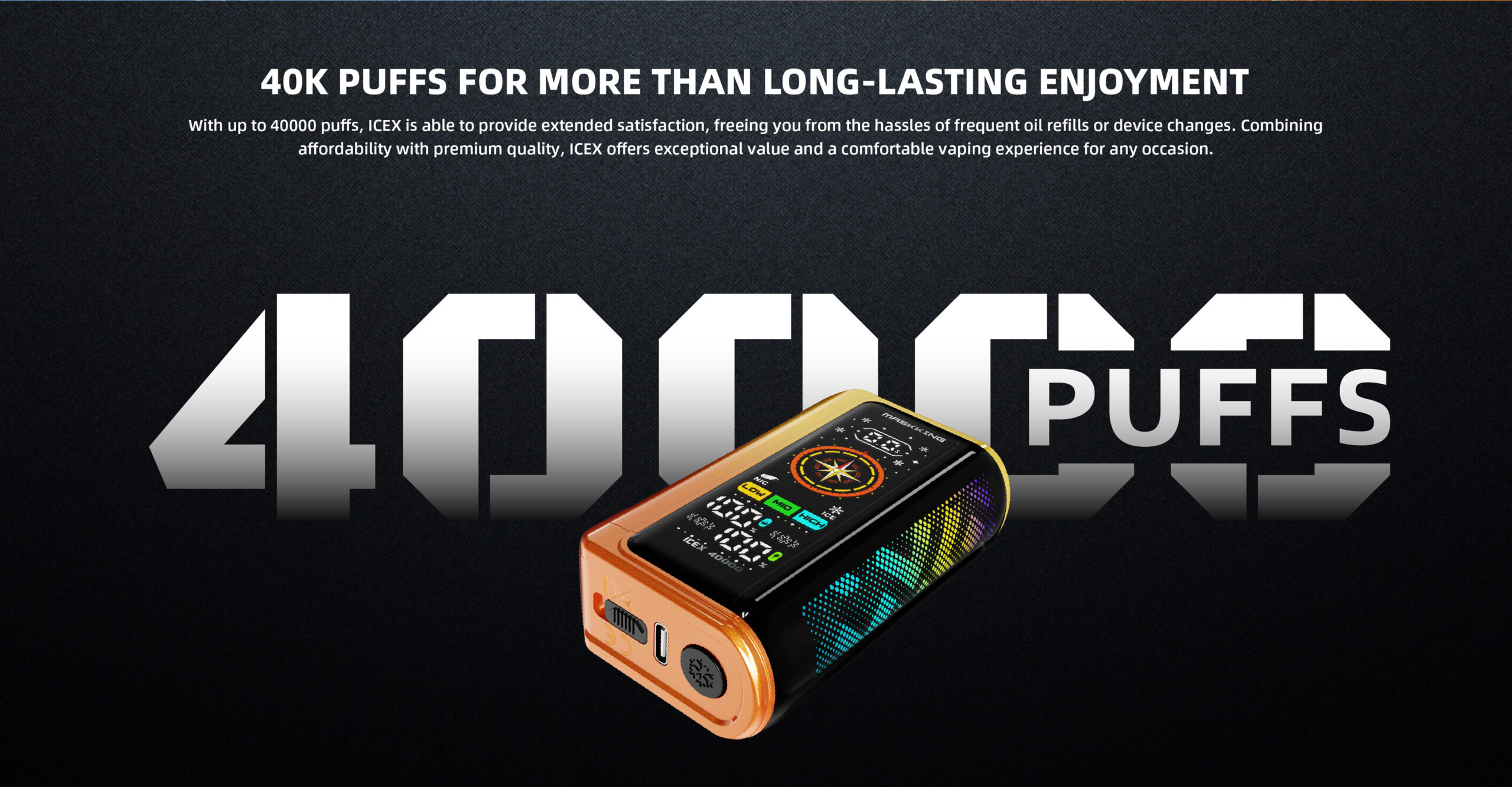 Mesh Coil e-papieros, technologia vape, wewnętrzna budowa Maskking ICEX, precyzyjne dawkowanie chłodu, koolada - Maskking ICEX 40000 Puffs - Lodowe Orzeźwienie | Pobranie ...