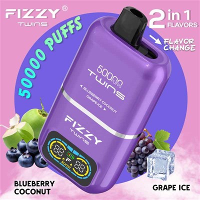 Fizzy Twins 50000, e-papieros dwa smaki, jednorazówka dual flavor, nowoczesny vape - Dostosowane Chiny Fizzy Twins 50000 Puffs Dual Flavours ...