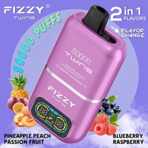 Fizzy Twins 50000 Puffs e-papieros, duży vape, potężny e-papieros, VapePrime produkt - Fizzy Twins 50000 Puffs Jednorazowy Vape - VapePL