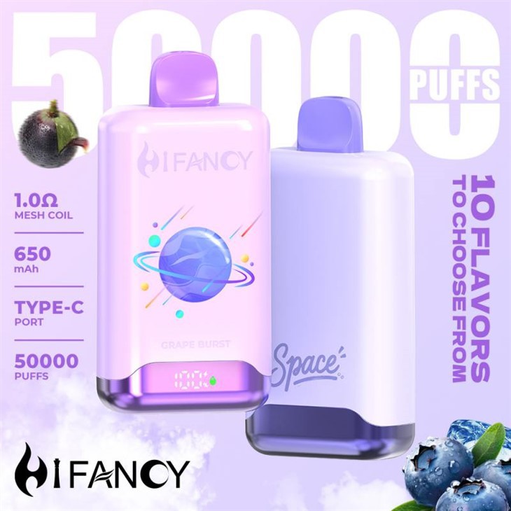 Hifancy Space 50000 Blueberry Ice, smak jagodowy z lodem vape, ekstremalny chłód e-papierosa, owocowy lód vape, jagody mrożone - Chiny dostosowane do Hifancy Space 50000 Puffs Producenci ...