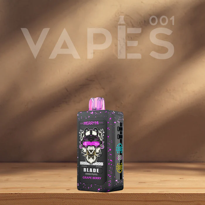 e-papieros Merry Mi Blade 30k, jednorazowy vape, agresywny design, 30000 zaciągnięć, urządzenie vape cyberpunk - E-papierosy MerryMi Blade 30 000 Buchów | Jednorazówki