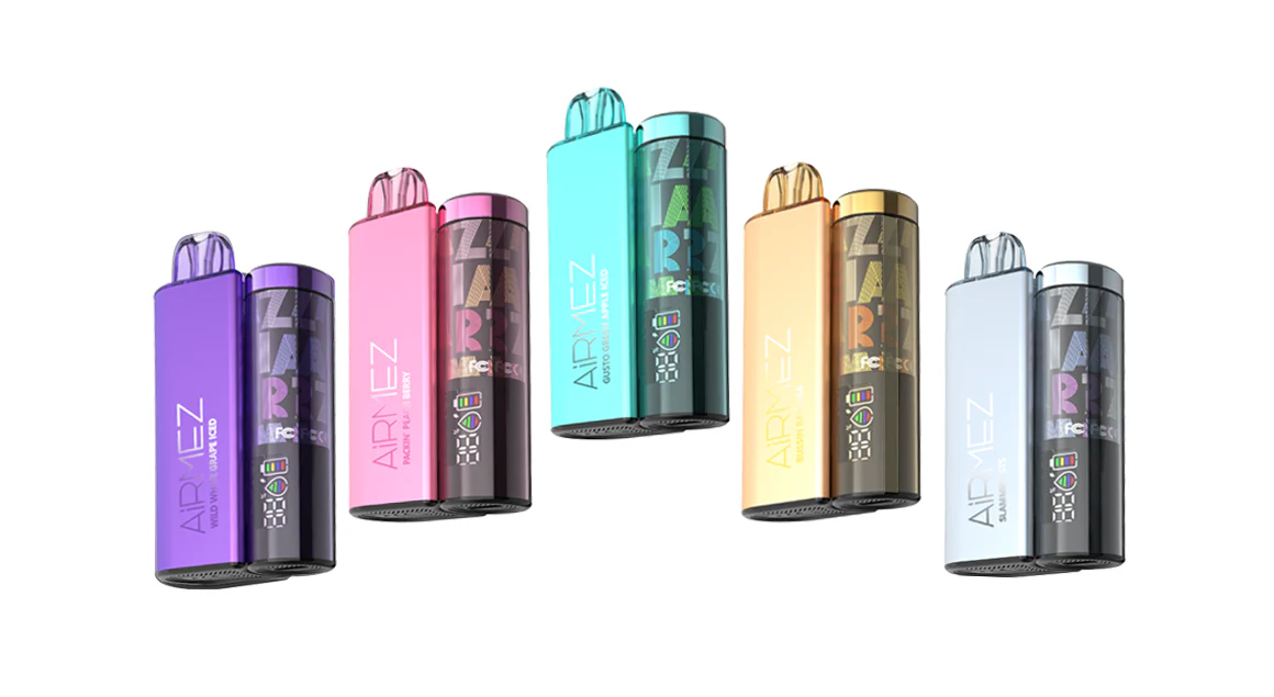 Airmez - AirMez 黑色冬季10000 口金属一次性电子烟– Token Vapes