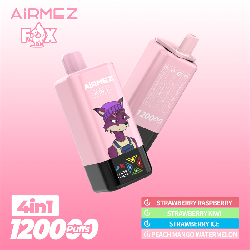 airmez-fox-4in1-120k_strawberry-raspberry-strawberry-kiwi-strawberry-ice-peach-mango-watermelon