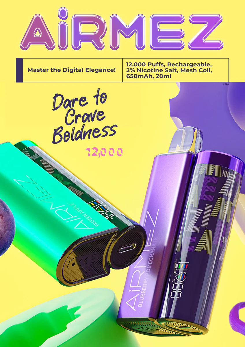 zalety Airmez vape, podsumowanie e-papierosa, najlepszy jednorazowy vape, zadowolenie z Airmez, korzyści vape Airmez - Airmez 12000 Puffs | 10+ Smaków