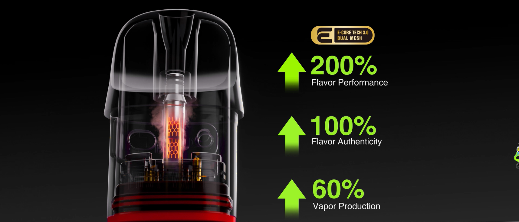 Hifancy Space wyświetlacz, wskaźnik liquidu vape, poziom baterii e-papierosa, inteligentny ekran vape - Hifancy Space 50000 Recenzja: Gigant Vape z Wyświetlaczem
