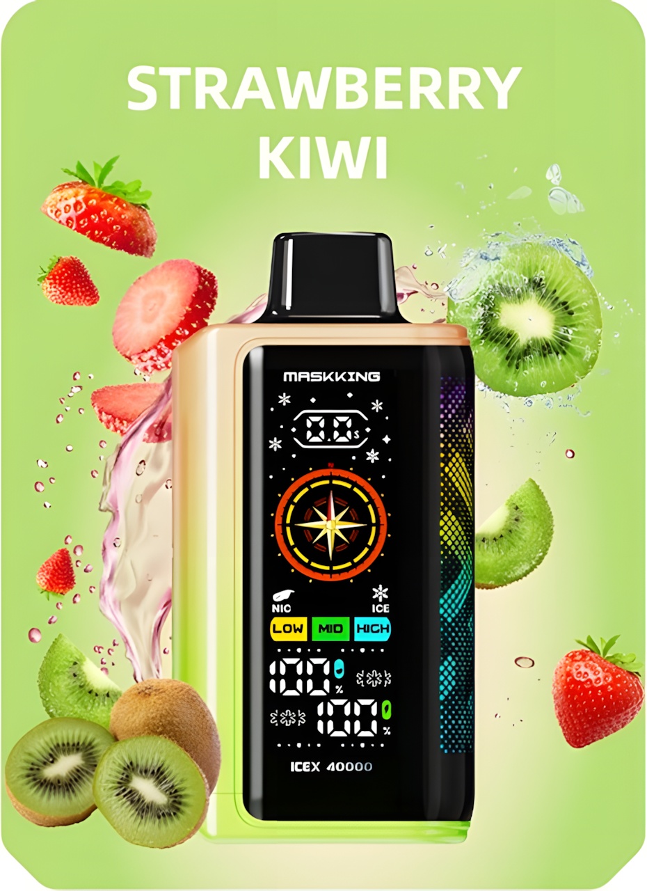 Maskking ICEX Ice Control, e-papieros z regulacją chłodzenia, trzy poziomy mrozu vape, innowacyjny system chłodzenia - Maskking ICEX 40000 Disposable,3-Levels ICE/NIC Control ...