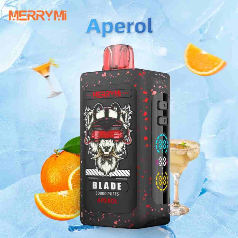 Merry Mi Blade 30000 Aperol, e-papieros jednorazowy, vape smak Aperol, letni waporyzator, styl życia 2026 - Merrymi Blade 30000 puffs Aperol - Vapixo