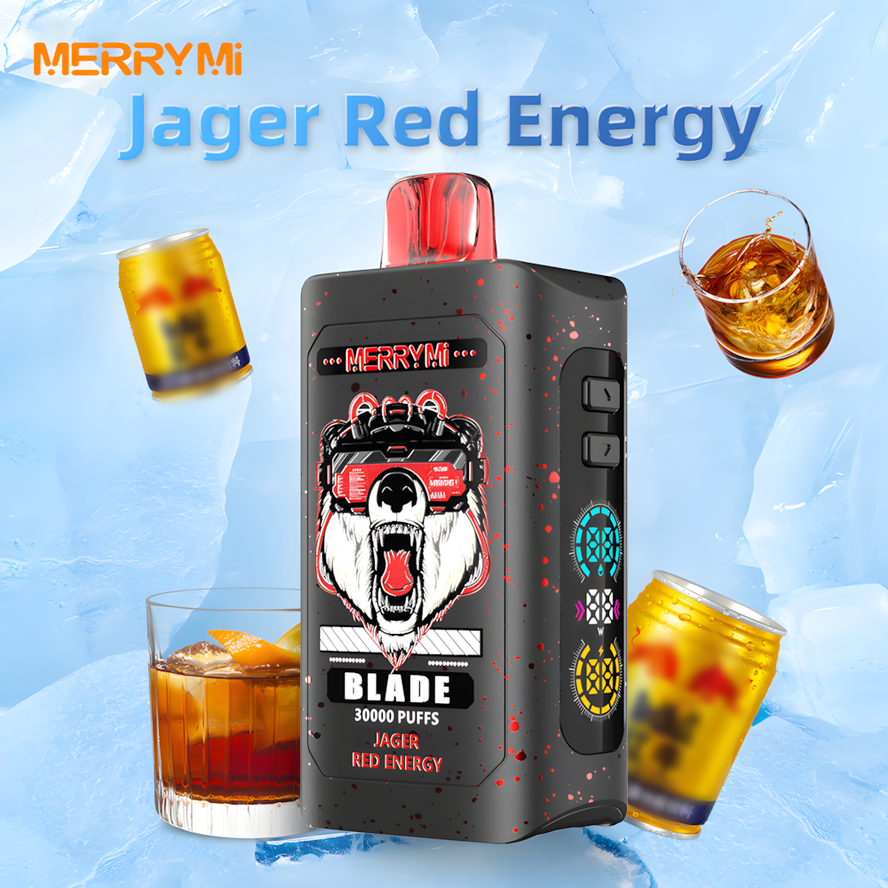 Merry Mi Blade 30000, Xcor Dubai Night 28000, specyfikacja techniczna e-papierosów, pojemność liquidu, cena vape - E-Papierosy Merry Mi Blade 30 000 Peach Lemonade - Sklep E-SMOKE