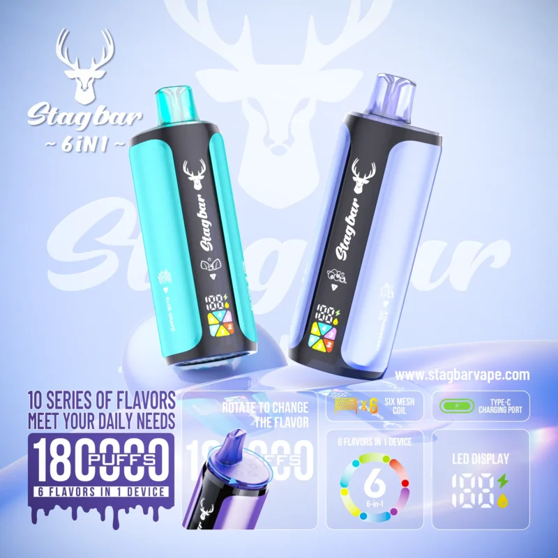 stag bar 6in1 180000 puffs