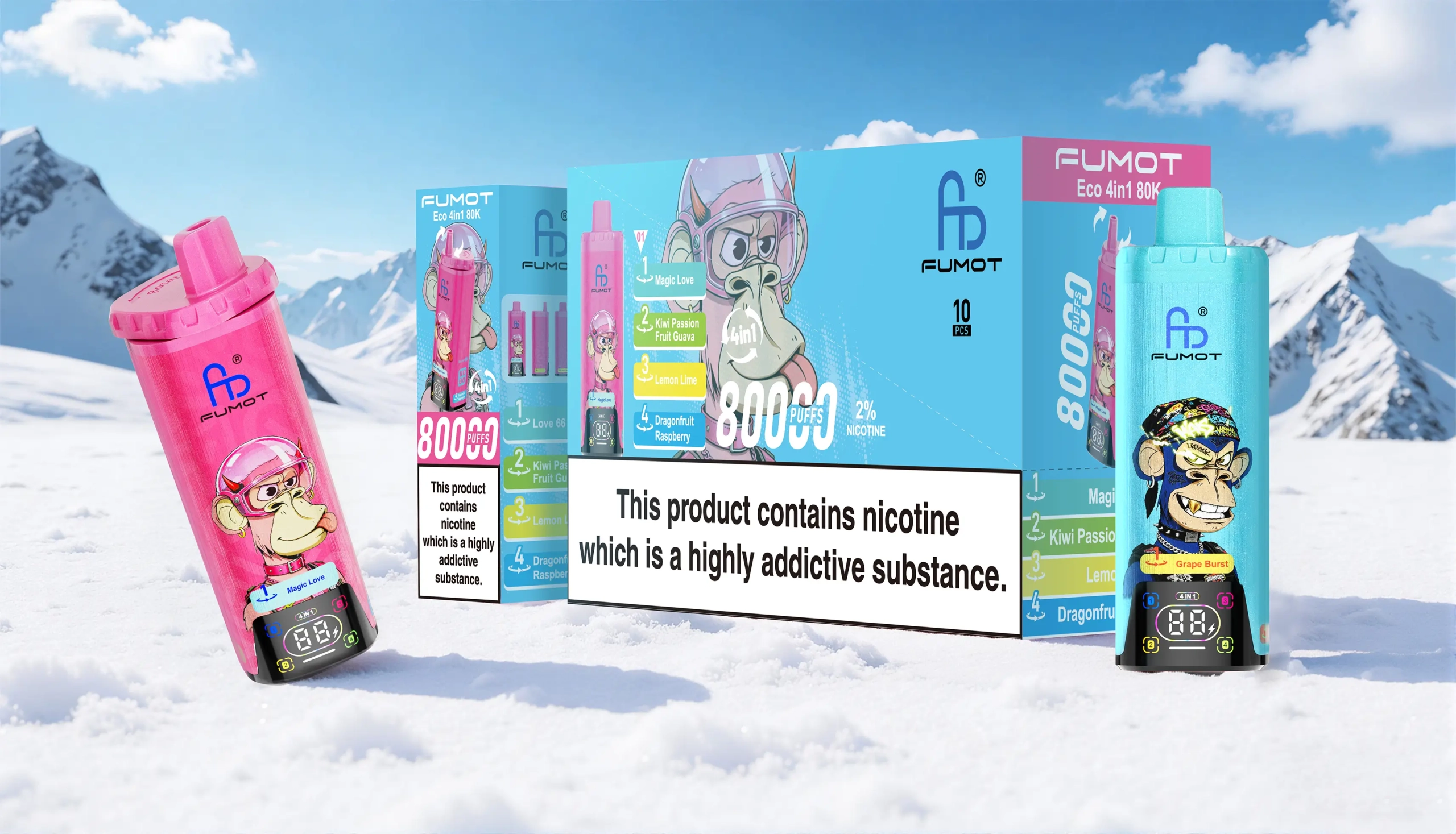 Fumot Eco 4in1 80000 specyfikacja e-cigarettes
